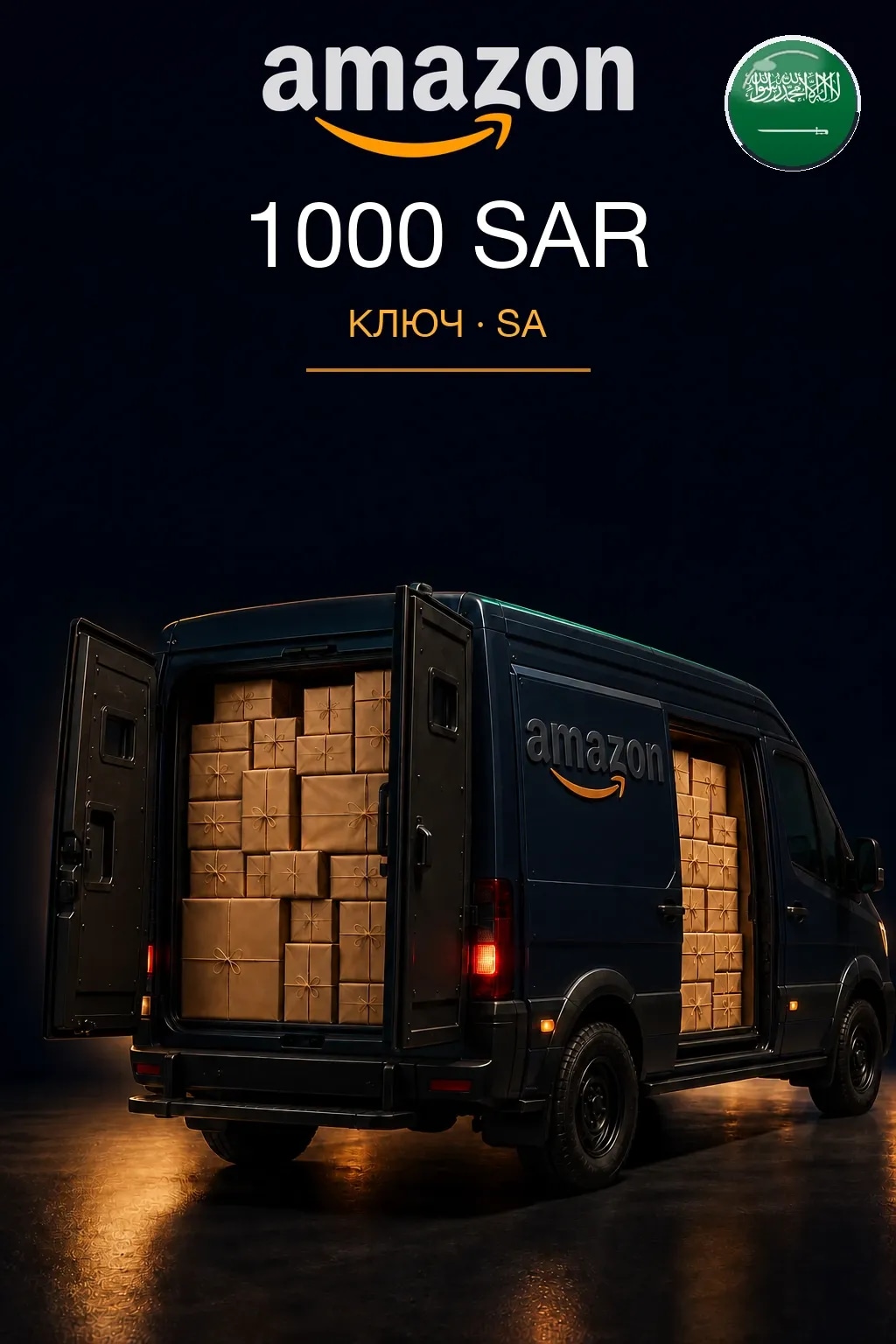1000 SAR | Amazon | Подарочная карта — SA